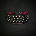 "Crystal" 2.8 inch wide soft leather collar-1
