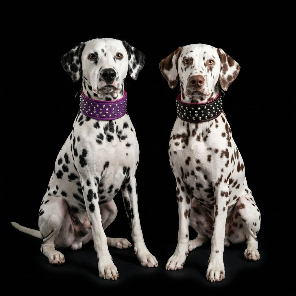 "Crystal" 2.8 inch wide soft leather collar-2