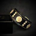 The "Maximus" collar 2 inch wide gold decoration